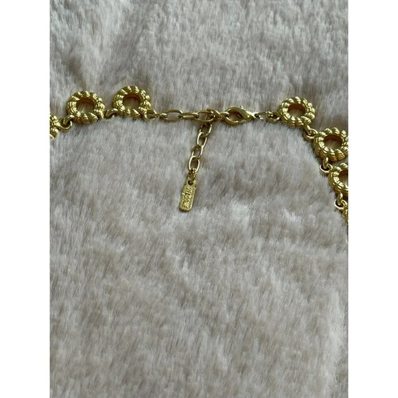 Vintage Stamped Gold Vendome Necklace - Picture 6 of 7